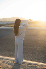 BABY BLUE KNIT SWEATER