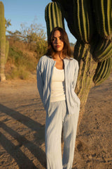 BABY BLUE KNIT SWEATER