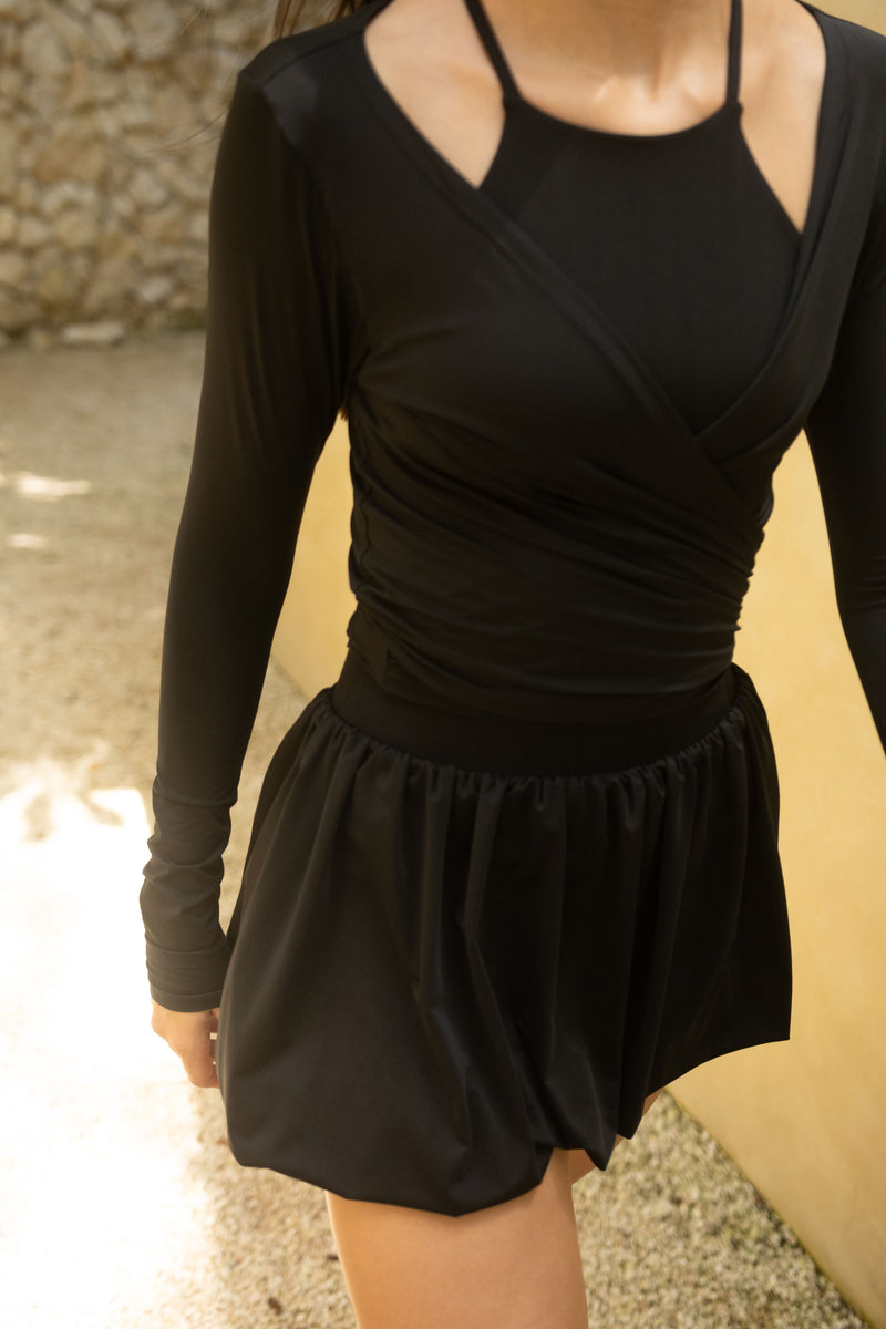 BLACK BALLERINA TOP