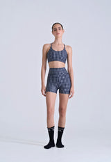 SHORT CHECKERED NAVY