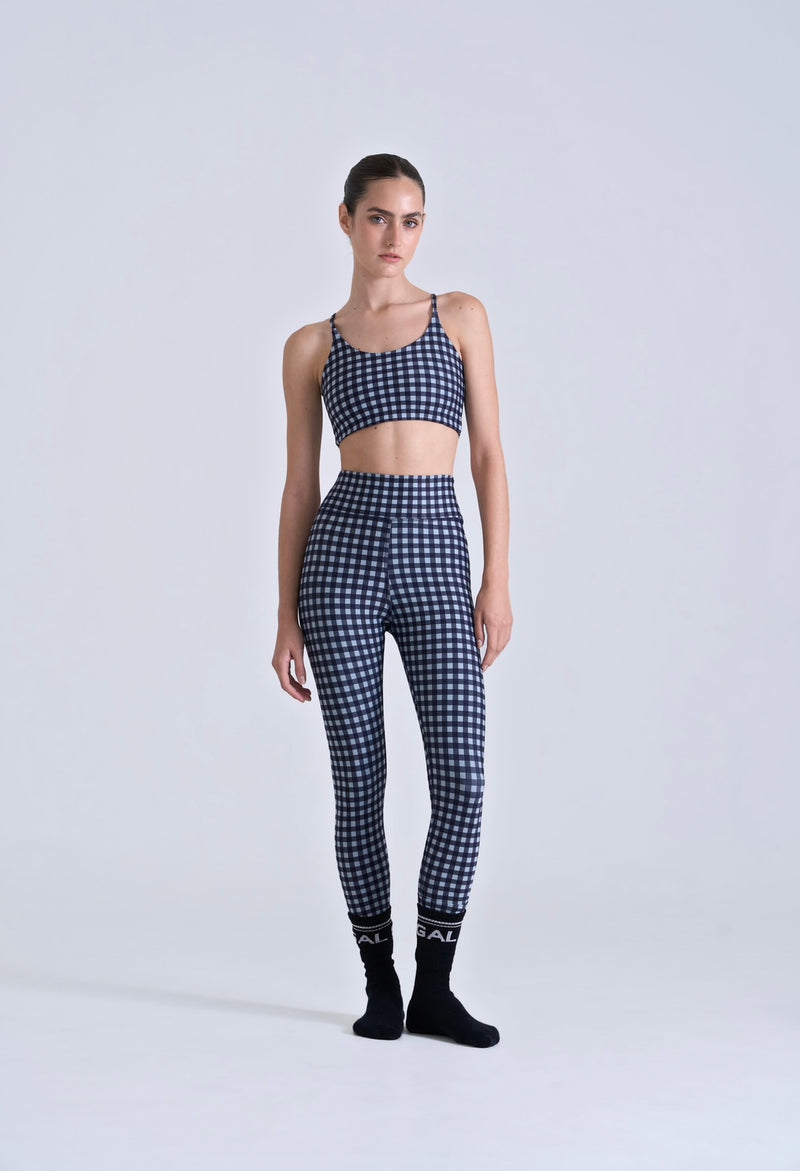 LEGGING CHECKERED NAVY